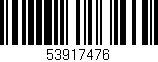 Código de barras (EAN, GTIN, SKU, ISBN): '53917476'