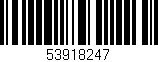 Código de barras (EAN, GTIN, SKU, ISBN): '53918247'