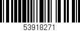 Código de barras (EAN, GTIN, SKU, ISBN): '53918271'