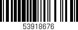 Código de barras (EAN, GTIN, SKU, ISBN): '53918676'