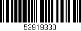 Código de barras (EAN, GTIN, SKU, ISBN): '53919330'