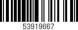 Código de barras (EAN, GTIN, SKU, ISBN): '53919667'