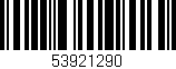 Código de barras (EAN, GTIN, SKU, ISBN): '53921290'