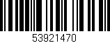 Código de barras (EAN, GTIN, SKU, ISBN): '53921470'