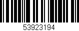 Código de barras (EAN, GTIN, SKU, ISBN): '53923194'