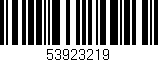 Código de barras (EAN, GTIN, SKU, ISBN): '53923219'