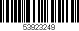 Código de barras (EAN, GTIN, SKU, ISBN): '53923249'