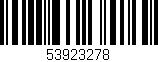 Código de barras (EAN, GTIN, SKU, ISBN): '53923278'