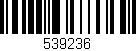 Código de barras (EAN, GTIN, SKU, ISBN): '539236'