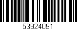 Código de barras (EAN, GTIN, SKU, ISBN): '53924091'
