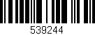 Código de barras (EAN, GTIN, SKU, ISBN): '539244'