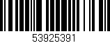 Código de barras (EAN, GTIN, SKU, ISBN): '53925391'