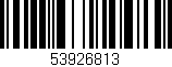 Código de barras (EAN, GTIN, SKU, ISBN): '53926813'