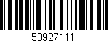 Código de barras (EAN, GTIN, SKU, ISBN): '53927111'