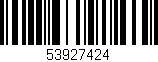 Código de barras (EAN, GTIN, SKU, ISBN): '53927424'