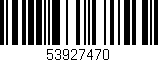 Código de barras (EAN, GTIN, SKU, ISBN): '53927470'