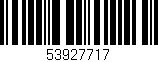 Código de barras (EAN, GTIN, SKU, ISBN): '53927717'