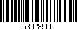 Código de barras (EAN, GTIN, SKU, ISBN): '53928506'