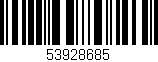 Código de barras (EAN, GTIN, SKU, ISBN): '53928685'