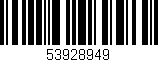 Código de barras (EAN, GTIN, SKU, ISBN): '53928949'