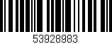 Código de barras (EAN, GTIN, SKU, ISBN): '53928983'