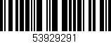 Código de barras (EAN, GTIN, SKU, ISBN): '53929291'