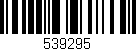 Código de barras (EAN, GTIN, SKU, ISBN): '539295'
