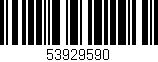 Código de barras (EAN, GTIN, SKU, ISBN): '53929590'