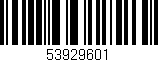 Código de barras (EAN, GTIN, SKU, ISBN): '53929601'
