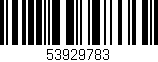 Código de barras (EAN, GTIN, SKU, ISBN): '53929783'
