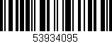 Código de barras (EAN, GTIN, SKU, ISBN): '53934095'
