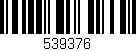 Código de barras (EAN, GTIN, SKU, ISBN): '539376'