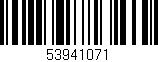 Código de barras (EAN, GTIN, SKU, ISBN): '53941071'