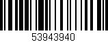 Código de barras (EAN, GTIN, SKU, ISBN): '53943940'