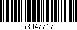 Código de barras (EAN, GTIN, SKU, ISBN): '53947717'