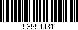 Código de barras (EAN, GTIN, SKU, ISBN): '53950031'