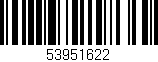 Código de barras (EAN, GTIN, SKU, ISBN): '53951622'