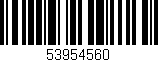 Código de barras (EAN, GTIN, SKU, ISBN): '53954560'