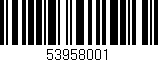 Código de barras (EAN, GTIN, SKU, ISBN): '53958001'