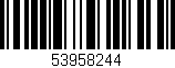 Código de barras (EAN, GTIN, SKU, ISBN): '53958244'