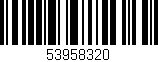 Código de barras (EAN, GTIN, SKU, ISBN): '53958320'