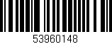 Código de barras (EAN, GTIN, SKU, ISBN): '53960148'