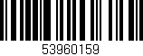 Código de barras (EAN, GTIN, SKU, ISBN): '53960159'