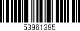Código de barras (EAN, GTIN, SKU, ISBN): '53961395'