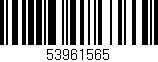 Código de barras (EAN, GTIN, SKU, ISBN): '53961565'