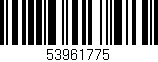 Código de barras (EAN, GTIN, SKU, ISBN): '53961775'