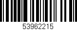 Código de barras (EAN, GTIN, SKU, ISBN): '53962215'