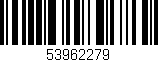 Código de barras (EAN, GTIN, SKU, ISBN): '53962279'