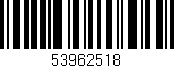 Código de barras (EAN, GTIN, SKU, ISBN): '53962518'