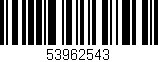 Código de barras (EAN, GTIN, SKU, ISBN): '53962543'